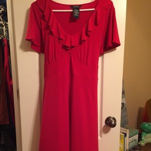 Red 40’s style dress